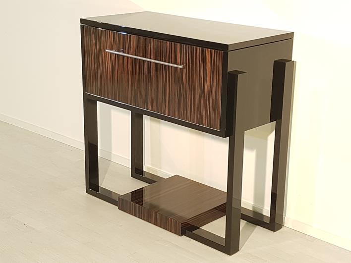 Art Deco Konsole mit Makassarholz