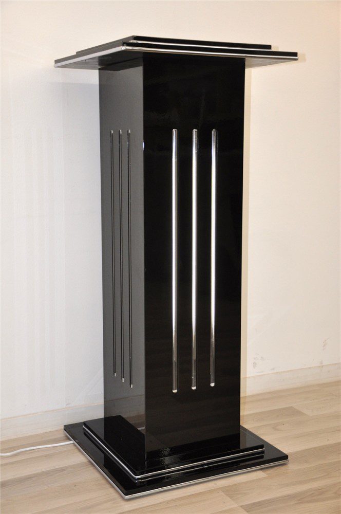 Schöne Säulen-Lampe im Art Deco-Stil