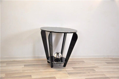 Art Deco Beistelltisch mit einer Chromkugel