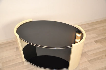 Ovaler Couchtisch im Art-déco-Stil