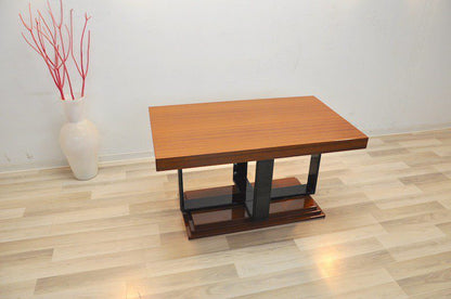 Art Deco Beistelltisch mit Mahagoni Furnier