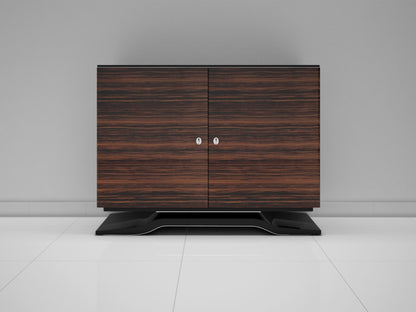 Makassar Holz Kommode im Art Deco Design