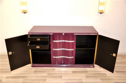 1930s Art Deco Sideboard with a Lilac Lacquer