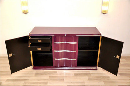 Außergewöhnliches fliederfarbenes Art Deco Sideboard