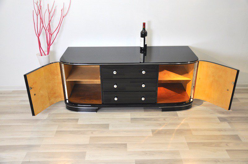 Rundes Art Deco Lowboard
