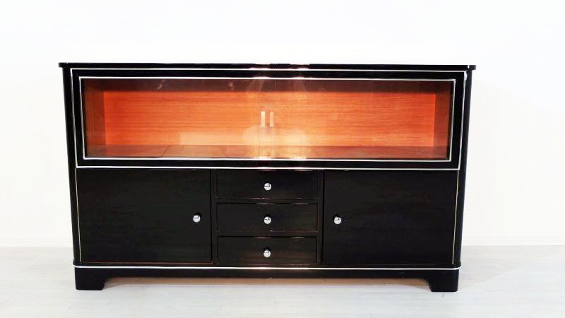Art-déco-Vitrinen-Sideboard aus Deutschland
