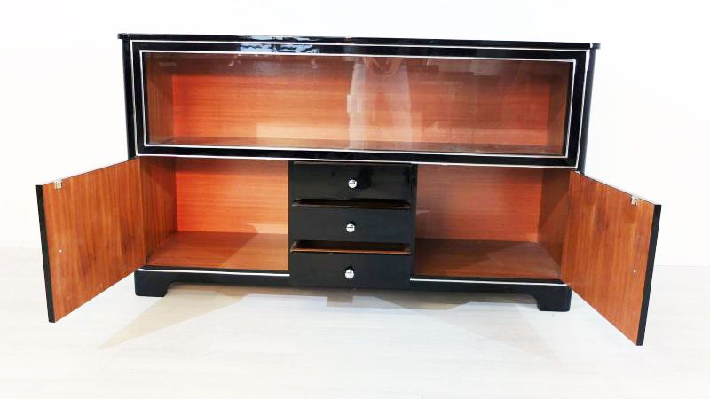 Art-déco-Vitrinen-Sideboard aus Deutschland