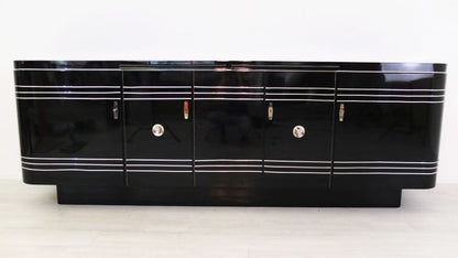 Großes Chromliner-Buffet im Art-Deco-Stil