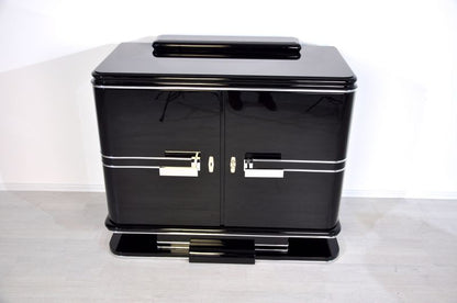 Original Art Deco Chromkommode