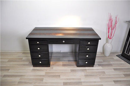 Art Deco Schreibtisch mit Schlangenlederoptik