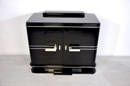 Original Art Deco Chromkommode