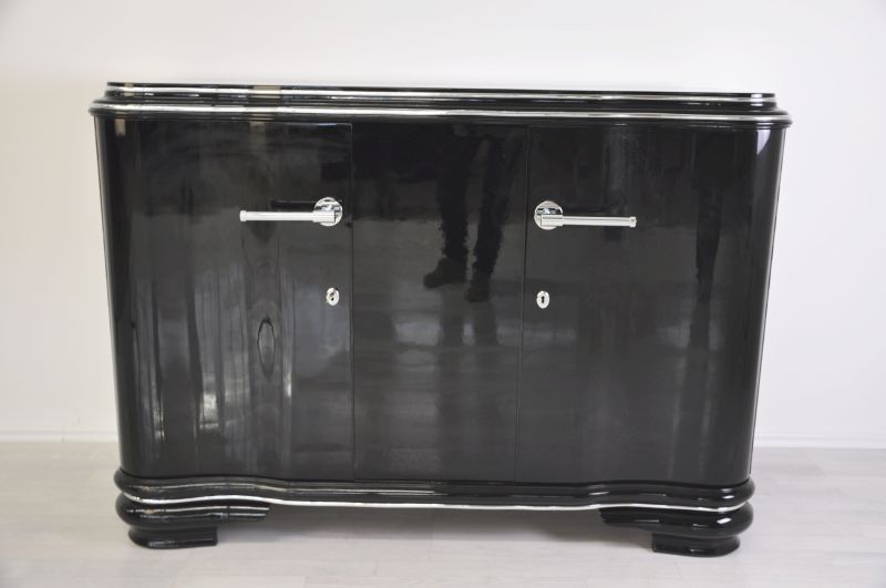 Französisches Art-Deco-Sideboard mit Schwingtüren