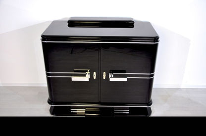 Originale Art-Deco-Chromkommode