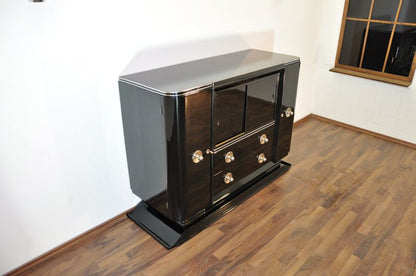 Art Deco Piano Lacquer Sideboard with a great Body
