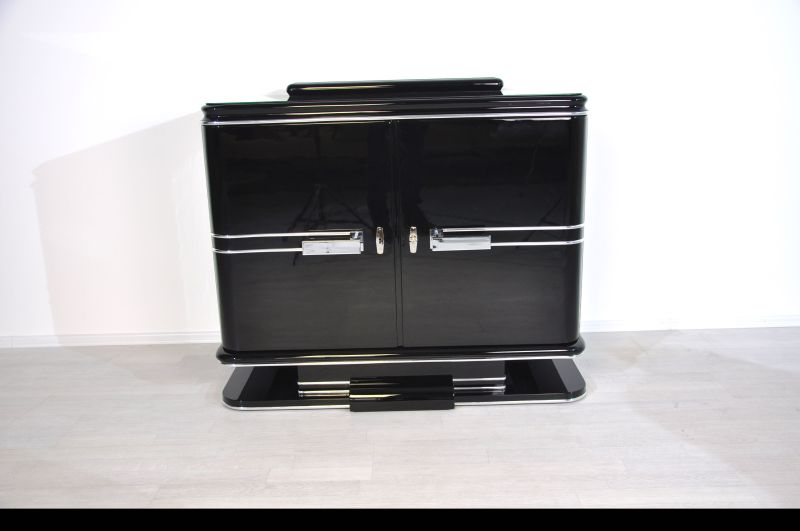 Originale Art-Deco-Chromkommode
