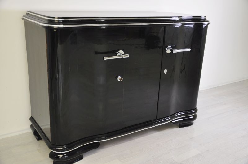 Französisches Art-Deco-Sideboard mit Schwingtüren