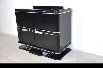 Originale Art-Deco-Chromkommode