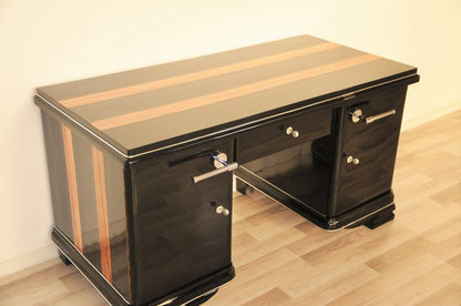 Art Deco Desk made of Indian Apple Wood