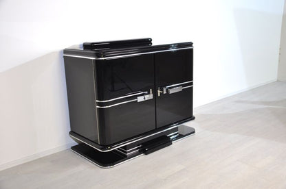 Original Art Deco Chromkommode