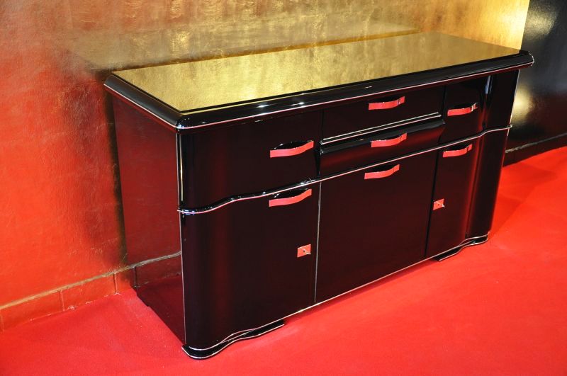 Belgisches Art-Deco-Sideboard aus Mons