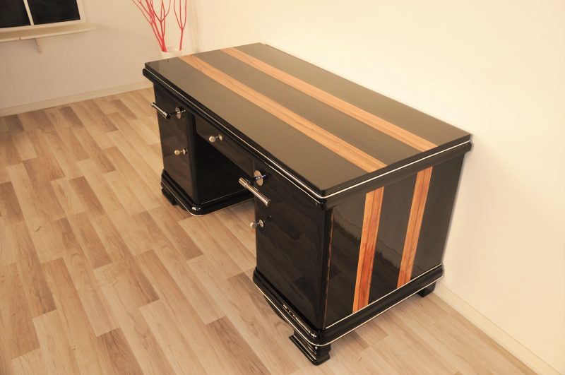 Art Deco Desk made of Indian Apple Wood