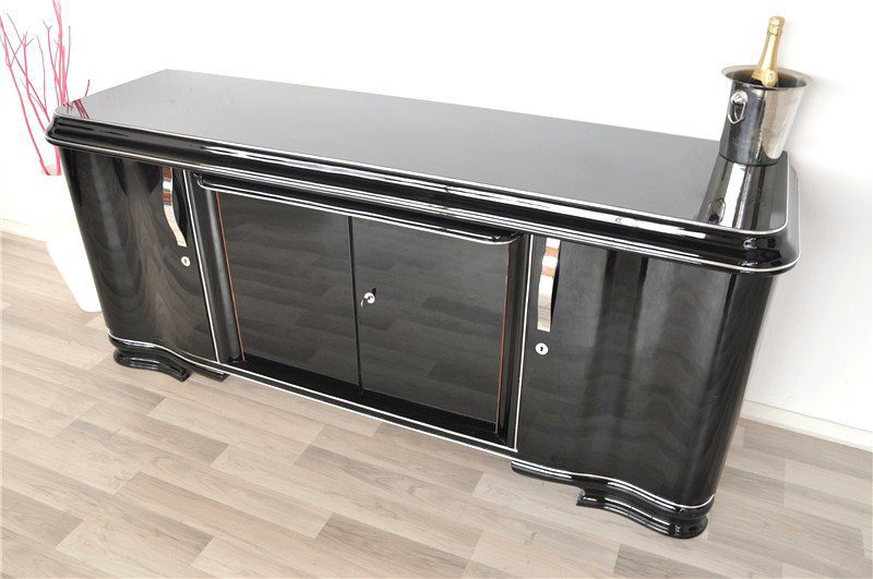 Art Deco Lowboard mit einem großen Auszug