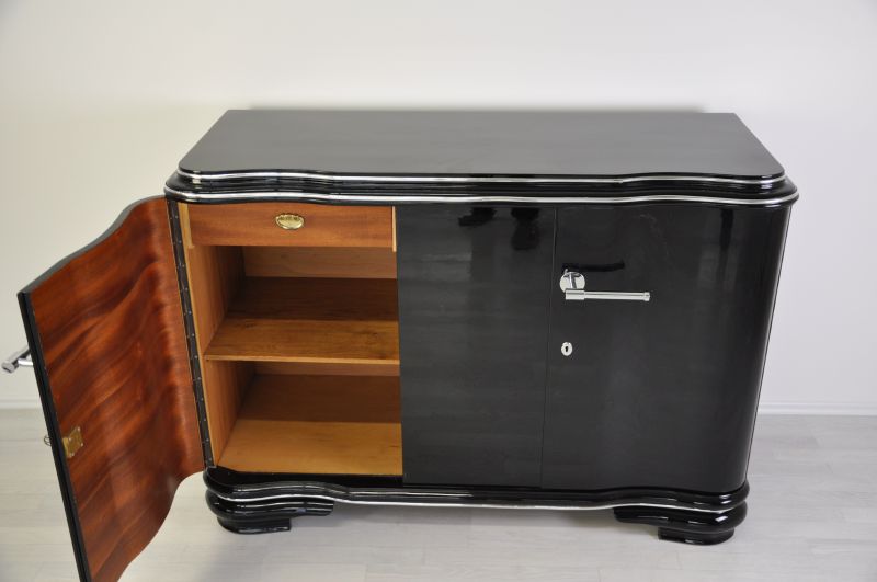 Französisches Art-Deco-Sideboard mit Schwingtüren