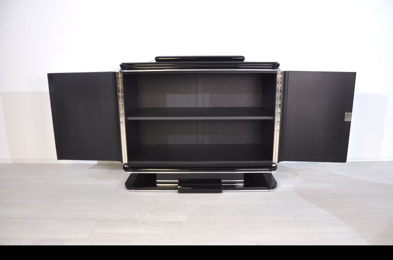 Originale Art-Deco-Chromkommode