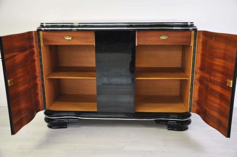 Französisches Art-Deco-Sideboard mit Schwingtüren