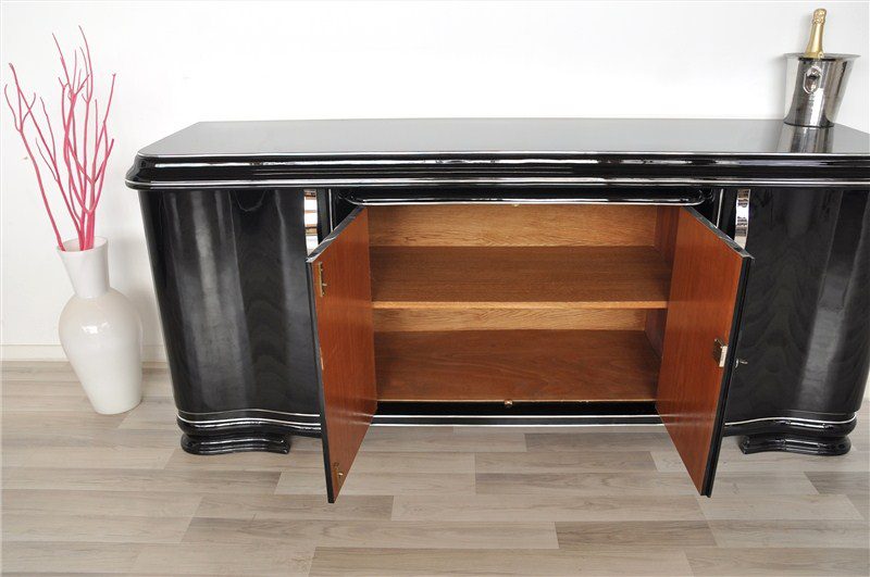 Art-Deco-Lowboard mit großer Schublade
