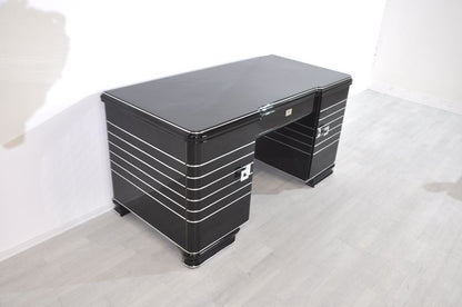 Chromliner Art Deco Schreibtisch