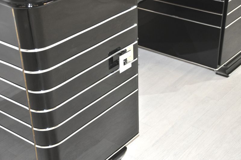 Chromliner Art Deco Schreibtisch