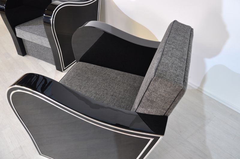 Art Deco Chromliner Armchairs