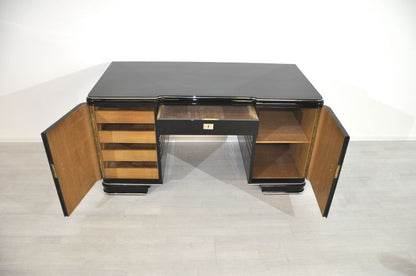 Chromliner Art Deco Schreibtisch