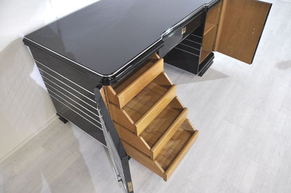 Chromliner Art Deco Schreibtisch