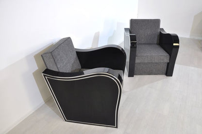 Art Deco Chromliner Armchairs