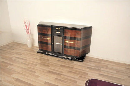 Außergewöhnliches Art Deco Sideboard mit Vitrinenfach