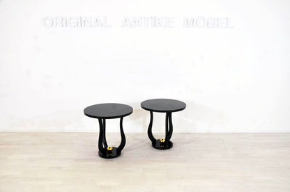 Pair of Art Deco Style Pianolacquer Sidetables