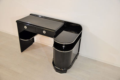 Art Deco Damenschreibtisch mit einer einzigartigen Form