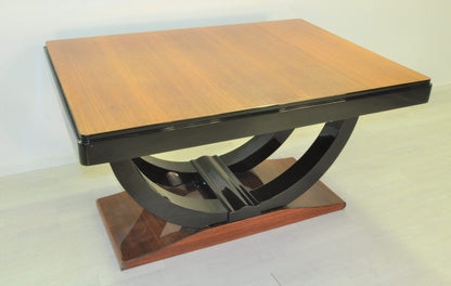Art Deco Palisander Design Esstisch 1930er Jahre