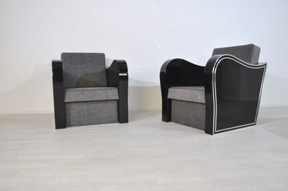 Art Deco Chromliner Armchairs