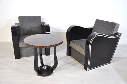 Art Deco Chromliner Armchairs