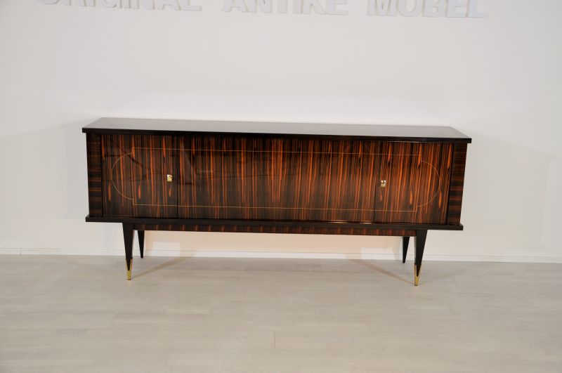 1920s Art Deco Macassar Sideboard from France