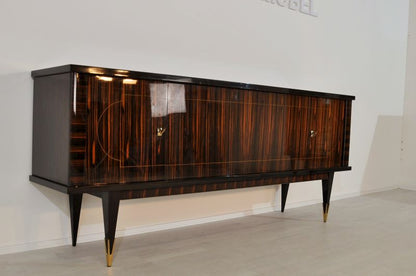1920s Art Deco Macassar Sideboard from France