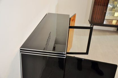 Geradliniges Art Deco Vitrinen-Sideboard