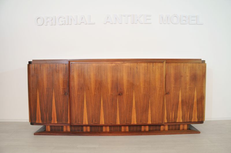 Art-déco-Anrichte aus Palisanderholz aus den 1930er Jahren