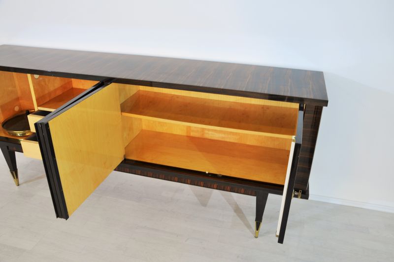 1920s Art Deco Macassar Sideboard from France