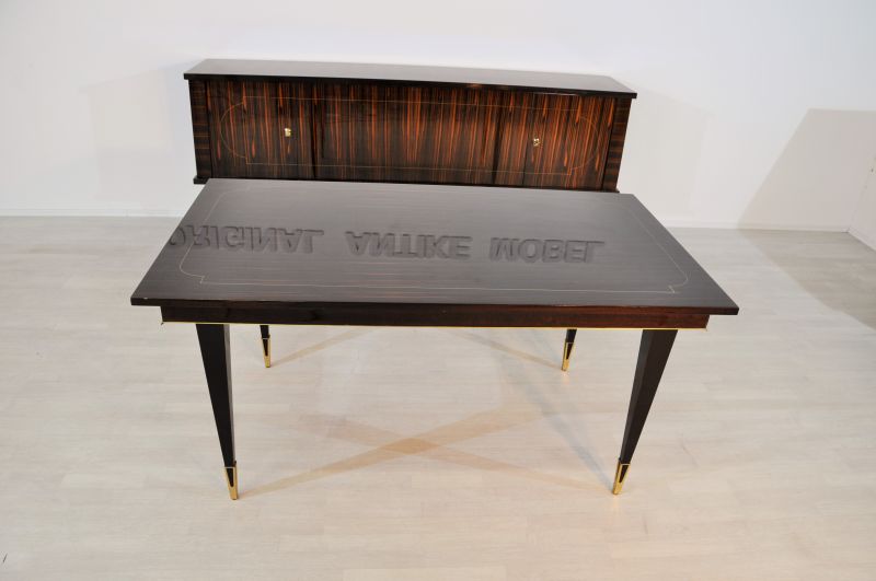 Art Deco Wohnzimmer aus einzigartigem Makassarholz