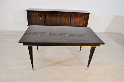 Art Deco Wohnzimmer aus einzigartigem Makassarholz