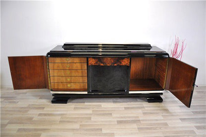 Großes Art-déco-Buffet mit Maserdetails